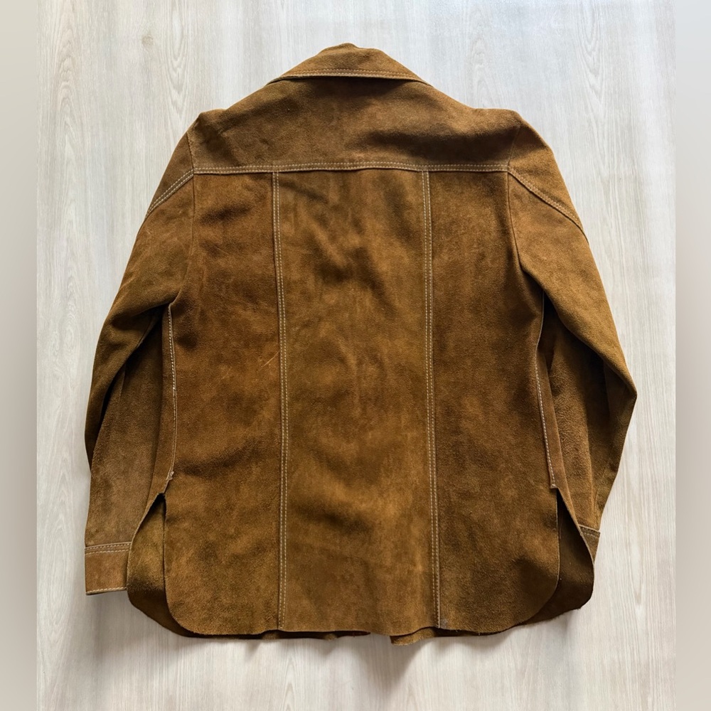 Vintage Leather Suede Rancher Jacket Western Styling Handmade Sz L - Picture 11 of 14